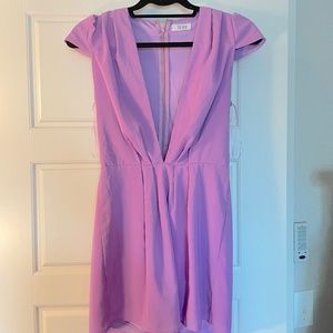 Low cut lavender romper